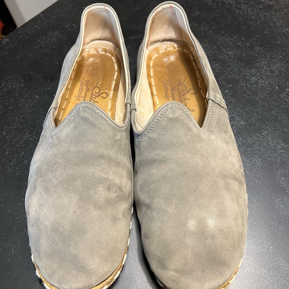Sabah Taupe Suede Slip-On Loafers